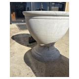 Grey Plastic flower planter.