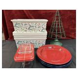 13Pc. bundle of Holiday storage and decor