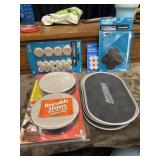 Bundle of Reusable sliders for furniture.