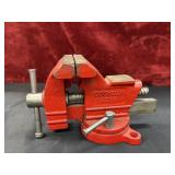 Vintage Red Columbian 1035 bench vise.