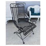 Vintage Woodard Style Wrought Iron Sprung Rocker