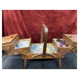 vintage Strommen Bruk Hamar accordion sewing box