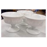 3 vintage Indiana Glass Company "Colony Harvest"