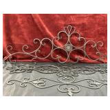 3 pc. Large Tuscan-style wrought iron wall decor.