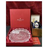 2 pc. Waterford Crystal Annual Christmas plate