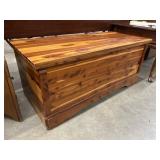 Red cedar wood storage chest.