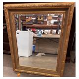 Large vintage-style mirror.