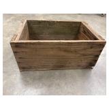 Weathered wooden crate