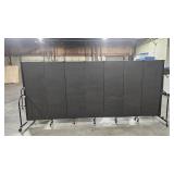 2 ULINE Screenflex  Portable Room Dividers Black