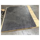 4 heavy duty rubber office chair mats.