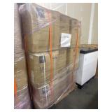 Pallet of Uncounted Boxes of Disposable White