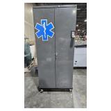This item is a heavy-duty steel bin storage