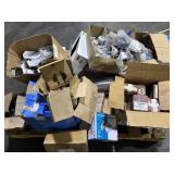 Misc items. Includes hose clamps, screws, door