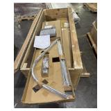 Uncounted shower curtain rods and twin sheet
