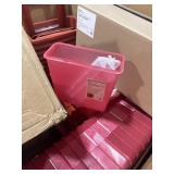 Uline reusable bulk container, Full of Sharps