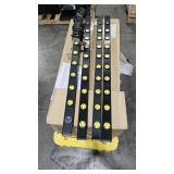 heavy-duty, long metal power strips, likely