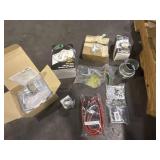 Misc bundle. Bungee cords, hose clamps, L