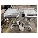 Set of 2 GE Modular MAC ECG trolley cart designed