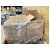 2 Boxes of wire metal shelves, and components