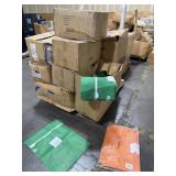Pallet of Mesh Laundry Bags in Green, Orange,