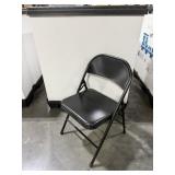 BLACK METAL FOLDING CHAIRS AND INDUSTRIAL