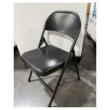 BLACK METAL FOLDING CHAIRS & INDUSTRIAL
