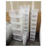 ULINE Plastic Containers, Various Sizes