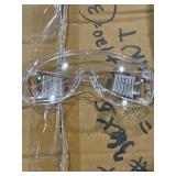 4 case pallet of clear protective eye glasses.