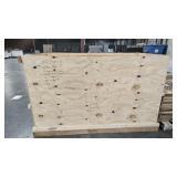 4ftx8ft wooden crate with misc items