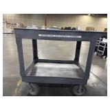 ULINE heavy-duty plastic utility cart.