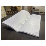 Uncounted Bundle of White acrylic shower wall