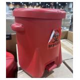 RED BIOHAZARD CONTAINERS in Uline reusable