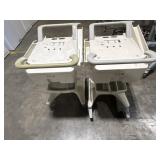 Set of 2 Philips PageWriter TC70 ECG trolley cart