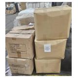 9 boxes of White Twin Fitted Bed Sheets