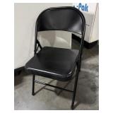 BLACK METAL FOLDING CHAIRS AND INDUSTRIAL