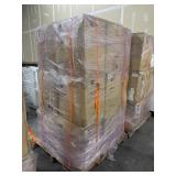 Pallet of Uncounted Boxes of Disposable White