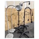 5 Floor lamps. 2 McKesson floor-standing