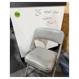 MIXED COLOR METAL FOLDING CHAIRS AND