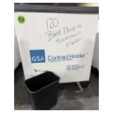 120 BLACK PLASTIC TRASH CANS 10-GALLON CANS BY