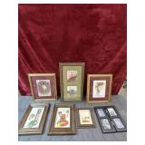 Bundle of framed pictures and picture frame .