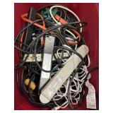 Bundle of extension cords and power strips