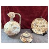 3 pc. Vintage handmade Cyprus pottery hand