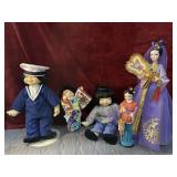 Vintage porcelain jpanese doll Bundle.