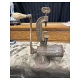 Enterprise manual cast-iron meat grinder