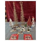 Bundle of Christmas vintage-style metal spiral