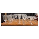Vintage Lenox Castle Garden Floral Etched Glasses