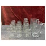 Golden Harvest mason jars and Libby mugs bundle.