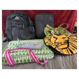 Bundle of backpack,  casserole carrier and more.