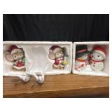 Homco ceramic Christmas figurines Missing one