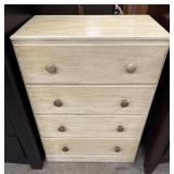 Four-drawer Cream Colored Chest